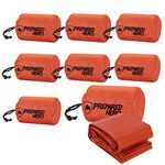 Prepared Hero Survival Bag - 8 Pack - Emergency Sleeping Bag, Thermal Bivy Sack for Camping, Hiking, Outdoor. Lightweight, Portable, Survival Shelter.