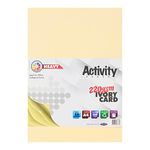 Premier Stationery A4 Heavy Activity Card- Ivory (220gsm) - Pack Of 50, Double-Sided Card, A4 Card For Printers, Perfect For Card Making Activities, DIY Crafts, Scrapbooking And Much More.