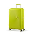 American Tourister Trolley Bag for Travel | Curio Spinner 67 Cms Polypropylene Expandable Hardsided Medium Check-in Luggage Bag | Suitcase for Travel | Trolley Bag for Travelling, Tropical Lime