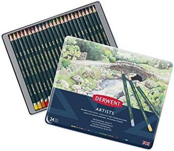 Derwent Artists Colouring Pencils, Drawing & Colouring, Set Of 24, Professional Quality, Ideal For Layering & Blending, 32093