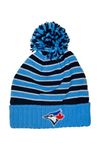 Gertex MLB Toronto Blue Jays Toddler Winter Cold Weather Knit Pom Toque Beanie Hat | Infant Toddler Size 2-3X (CA/US, Age, 2 Years, 3 Years, Blue)