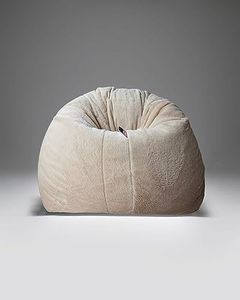 Mollismoons Fur Bean Bag Sofa Couch for Living Room Ivory Color Cream Color Best Bean Bag for Living Room Luxury Bean Bag Lounge Chair Latest Bean Bag (Bean Bag XXL Without Beans)