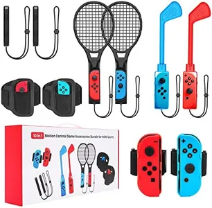 Switch Sports Accessories - CODOGOY 10 in 1 Switch Sports Accessories Bundle for Nintendo Switch Sports, Family Accessories Kit Compatible with Switch/Switch OLED Sports Games