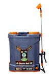 PAD Corp Double Bull 12 Volts X 14 Ampere Double Power Double Motor Battery Sprayer | 18 Liter Tank Capacity | 1.7Ah Fast Charger | Free 9 Watt LED Bulb 15 Ft Wired (Double Bull)