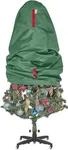 Upright Christmas Tree Storage Bag - Holiday Tree Cover for 4 ft Christmas Trees or Topiary Trees - Durable, Lightweight, Convenient, Vertical Xmas Storage Bag (Green)