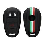 kwmobile Silicone Key Fob Cover Compatible with Alfa Romeo 3 Button Remote Control Car Key