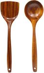 FJNATINH Wooden Wok Spatula Ladle T