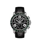 Tissot Men's V8 T106.417.16.057.00 Green Leather Quartz Dress Watch