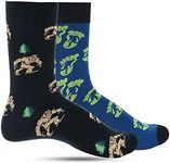 Luther Pike Seattle Funny Socks For men: Funky mens dress socks, crazy socks, fun socks