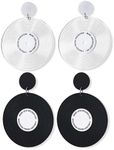 2 Pairs Record Earrings for Women 1