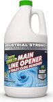 ULTIMATE Main Drain Line & Sewer Clog Remover | Commercial Strength Drain Cleaner + Hair Clog Remover - 64 oz Jug