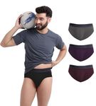 FREECULTR Men's Underwear Anti Bacterial Micromodal Airsoft Brief - Non Itch No Chaffing Sweat Proof Size 3XL Pack of 4-Pot Black,Seaweed Green,Smoke Grey,Sangria Wine