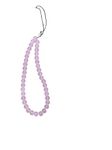 M.F.H Multi Color Multi Design Cute Fimo Beads Phone Chain Pearl Mobile Phone Charm Cell Phone Accessories for Women and Girls (Pink)