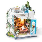 Rolife DIY Miniature Dollhouse Kit Duplex Loft Model Building Sets Gifts for Teens/Adults (Dora's Loft)