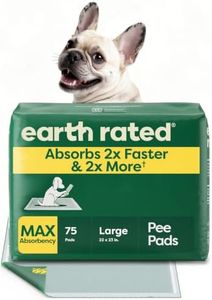 Earth Rated 75 Puppy Pads, Max Absorbency Pee Pads for Dogs, Regular (L)