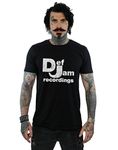 Absolute Cult Def Jam Records Men's Distressed Logo T-Shirt Black X-Large