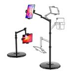 Smatree Tablet Floor Stand, iPad Mini 6 8.3" Mount Holder- 360 Degree Rotatable Height Adjustable Tablet Stand Compatible with 4.7-12.9 inch iPhone, iPad Pro Air, Samsung Galaxy Tab, Sturdy & Stable