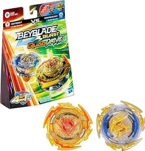 Beyblade Burst QuadDrive Destruction Belfyre B7 and Decay Perseus P7 Spinning Top Dual Pack - 2 Battling Game Top Toy for Kids Ages 8 and Up