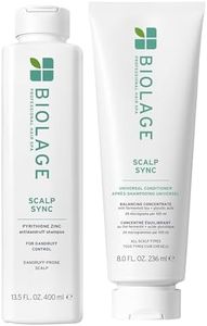 Biolage Scalp Sync Anti-Dandruff Shampoo & Universal Conditioner Set - Targets Dandruff, Controls The Appearance of Flakes & Relieves Scalp Irritation, Paraben-Free, Vegan, 13.5 Fl Oz