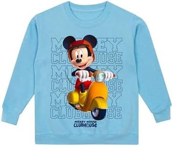 Disney Sweat Pull Mickey Mouse | Sweat Mickey pour Garçons | Bleu | 5-6 Ans