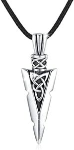 MEDWISE Collier avec pendentif croix celtique en argent sterling 925 avec pendentif en forme de flèche et de flèche celtique pour homme, fils, garçon, petit ami, adolescent, unisexe, Argent sterling