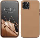 kwmobile Case Compatible with Apple iPhone 12 / iPhone 12 Pro Case - Slim Protective TPU Silicone Phone Cover - Cappuccino