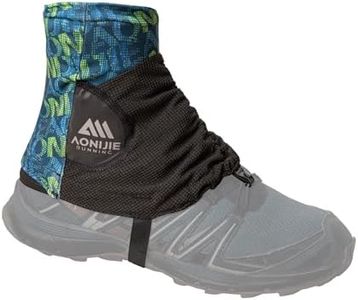 AONIJIE Ankle Gaiters for Hiking Boots, Leg Gaiters for Trail Running, Mountain Climbing | Shoe Boot Guard Gators for Men & Women - Green