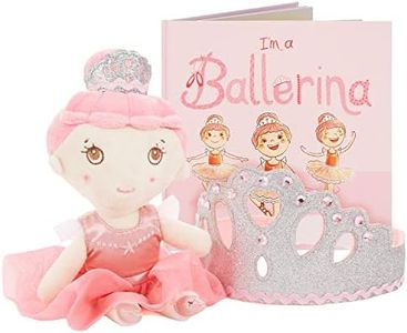 Tickle & Main Ballerina Princess Gift Set, Ballerina Doll, Dance Recital Gifts for Girls