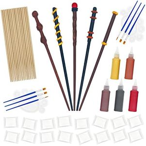 Magic Wizard Wand Making Kit DIY Craft Set for Kids Adult Make Your Own Wands Birthday Party Gift 45-Piece