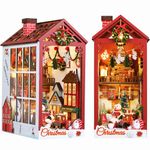 Roroom DIY Miniature and Furniture Dollhouse Kit,Mini 3D Wooden Doll House Craft Model with Dust Proof Cover and Music Movement,Creative Room Valentine's Day Christmas Birthday Gift(TSZH225)