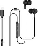 aceyoon iPhone Headphones/Earbuds, MFi Certified Earphones Wired Lightning with Microphone & Volume Control Compatible with iPhone 14/13/12/11/XS/X, etc