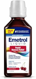 Emetrol Non-Drowsy Nausea Relief - Liquid Medicine for Upset Stomach Relief - Pharmacist Recommended Nausea Medicine - Cherry Flavor - 12 fl oz