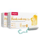 Sirona Period Made Easy Tampons - 20 Piece (Pack of 2) | For Heavy Flow | Biodegradable Tampons | FDA Approved