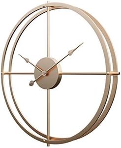 Touchmark Moderno Silenzioso Orologio da Parete in Metallo, per caffè Ufficio Hotel Decorazione Size 60cm (d'oro)