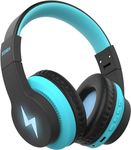 Seenda Kids Bluetooth Headphones, 3 Cool LED Lights Modes Kids Foldable Headphones Over Ear with 85dB/94dB Volume Limited Wireless/Wired Headphones for PC TV Tablet School Airplane