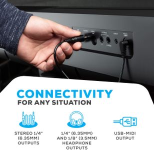 Alesis Recital Grand 88-Key Digital Piano – Full-Size Weighted Keys