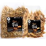 Click to Eat | Dry Fish Kozhuva (250g) and Manthal (250g) Combo | Dried Sole Fish / Kozhuva