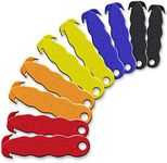 Klever Innovations Cutter Stainless Steel Package Opener, Safety Utility Cutter Assorted Colors 10 pcs, KLEVER - 10/PACK MIX