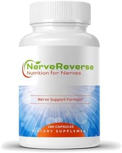 NerveReverse Neuropathy Support Formula-Alpha Lipoic Acid 600mg,Extra Strength Benfotiamine, B12, B9, B6, and D3 - Nerve, Energy, and Metabolism Support-Vegan-180 Capsules, 3 Months