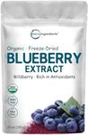 Organic Blueberry Extract Powder, 10*oz | 100% Natural Fruit Powder | Freeze-Dried Wild Blueberries Source | No Sugar & Additives | Great Flavor for Drinks, Smoothie, & Beverages | Non-GMO & Vegan