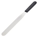 SWEETLY DOES IT Sweetly Does It Palette Knife / Icing Spatula with Straight Blade, Stainless Steel, Large (25 cm), Silver / Black