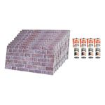 IZODEKOR Brick Effect 3D Wall Panels - Cladding with Adhesive Sealant, Stone Look, Styrofoam Facing for Living Room, Kitchen | Stone Bridge (10 x Panels & 4 x Adhesive Sealant Included)