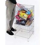 Dump Bin Impusle Merchanding Rack Compact Adjustable 18 x 18 x 28