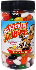 KICKIN' Premium Gourmet Hot Spicy Jellybeans With Habanero - Great For Easter Candy, Stockings, And Gifts Or Treats (255 g (Pack of 1), Multicolor)