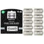 WILKINSON SWORD - Barber's Style For Men | Premium Double Edge Stainless Steel | Pack of 10 Blade Refills