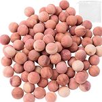 Brite Lightingtech Cedar Balls for Clothes Storages, Red Cedar Blocks for Clothes Storage 100PCs with 3 Satin Bags