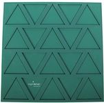 Bright Kitchen Dehydrator 1 Triangle Chip Mold Shape Silicone Sheet Mat for Excalibur Dehydrating 14" x 14" Raw Tortilla Cracker Cookie Drying Bright Kitchen Brand