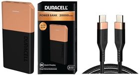 Duracell Powerbank 20000mh with Series 1 - C to C Cable