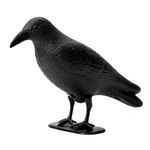 OFFO Pigeon Deterrent,Plastic Black Crow Bird Scare with Hanging Hook,Pigeon Scarer,Bird Scarers for Gardens,Outside,Balcony, 1 Pack