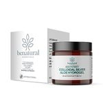 Benatural Essentials Premium Colloidal Silver Aloe Hydrogel 100g | Soothing Gel For Minor Burns, Scratches and Rashes | Antibacterial & Antifungal | PH Balanced | Manufactured in the UK